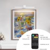 Pasoar White Battery Operated Picture Light with Remote,Wireless Gallery Lights