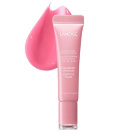 LANEIGE Glaze Craze Tinted Lip Serum, Strawberry Sprinkles: Hydrating Lip Serum for Glossy, Nourished Lips with Plumping Polypeptides