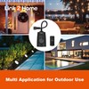 Link2Home Outdoor Weatherproof Wireless Remote Control Double Outlets, Dusk to