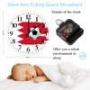 Football Theme Bahrain Minimalist Wood Clock 12 Inch Analog Round