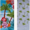 Celebrate Summer Tropical Paradise Kitchen Terry Tea Towels Set of