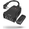 Fosmon Remote Control Outlet Waterproof Outdoor, Wireless Light Switch