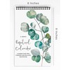 Inkdotpot Greenery Perpetual Calendar, Important Dates to Remember- 6x9 Monthly