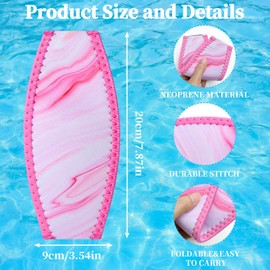 IHLOOTD Pack of 3 Neoprene Diving Mask Strap, Double Sided Diving Mask Strap, Swimming Goggles Band, Neoprene Replacement Mask Strap for Diving, Swimming, Snorkelling, Water Sports