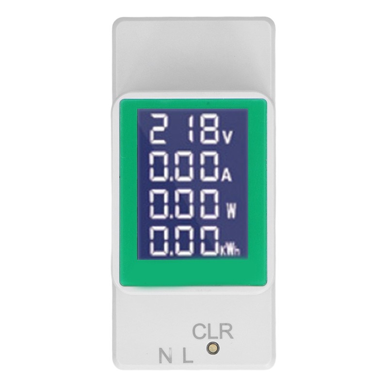 DIN Rail Meter Digital Voltmeter Ammeter Power Energy Monitor Multimeter