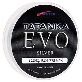 Tubertini Fishing Line Tatanka Evo Silver 0.14 mm 150 m Fluorine Sea Spinning Surfcasting Bolo