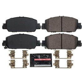 PowerStop Pastillas de freno delanteras para Honda Accord 2013-25 | Honda HR-V 2016-22 - Z23 Carbon-Fiber Ceramic Brake Pads con herrajes de instalaci