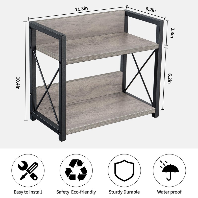 Giikin Countertop Shelf Organizer, 2 Tier Kitchen Spice Rack Organizer