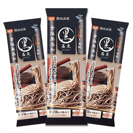 Hakubaku Premium No Salt Soba noodle, 9.5 oz - 3 pack, Sobayu Made Oishii Soba Kuro - Restaurant taste at Home. Made with premium stone-milled buckwheat, wheat, and yam.