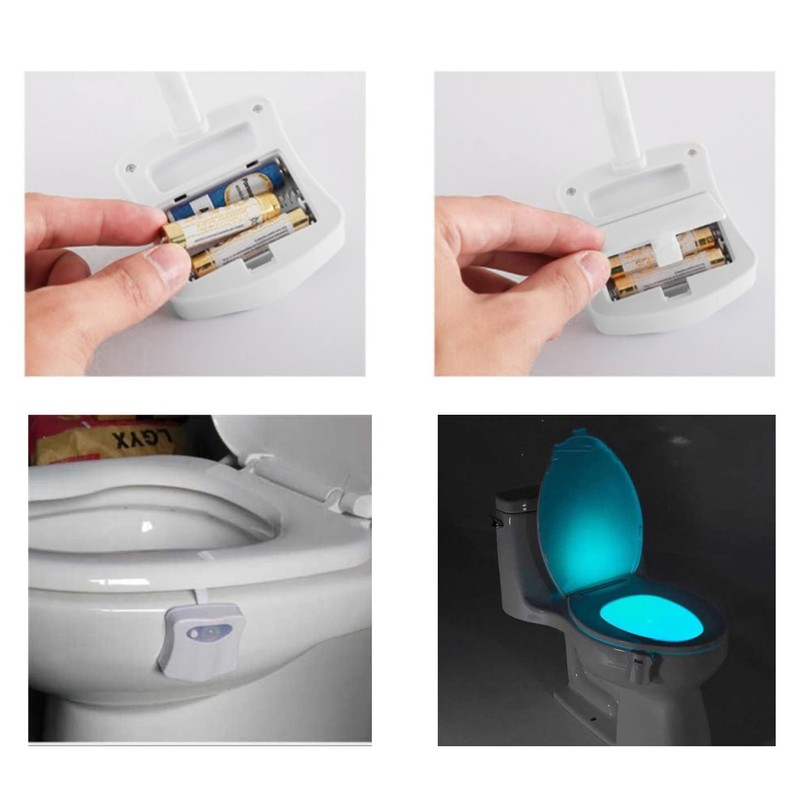 Glamified Toilet Motion Sensor Light, 16 Colors Changing Sensor LED