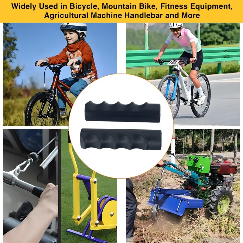 2 Pcs Handlebar Grips 3/8"(ID) x 4-2/5"(L), Multi Sizes Optional,