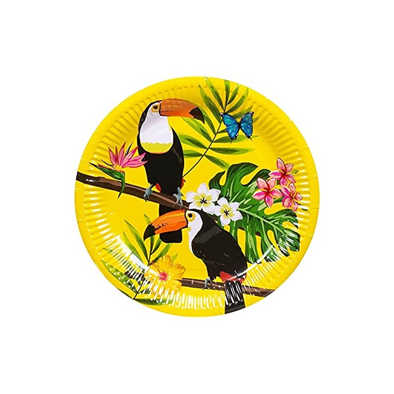 Boland 52437 - Toucan Party Plates - Pack of 10,