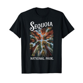 Sequoia National Park California Giant Tree Souvenir Grunge T-Shirt