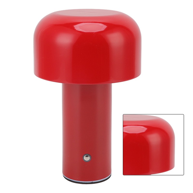 LED Desk Lamp Mushroom Design USB Charging 3 Color Temperature