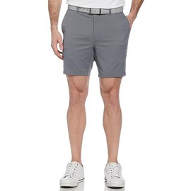 PGA TOUR Men's 7" Golf Shorts with Active Waistband, Quiet Shade