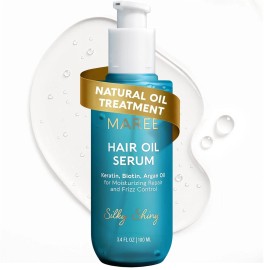 MAREE Hair Oil for Frizzy Hair with Keratin, Biotin and Vitamins - Hair Serum