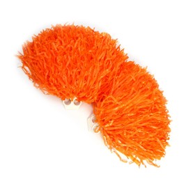 Alomejor Cheerleading Pom Poms Cheerleader Pompoms for Ball Dance Evening Dress Party Sports (Orange) Dance