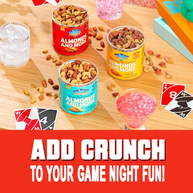 Blue Diamond Almonds, Mixed Nuts Smokehouse Flavored Deluxe Snack Nuts,
