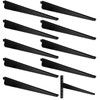 Yalikop 10 Pack Adjustable Shelf Brackets for Double Track System