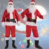 Qianderer Santa Costume Adult Men, Luxury Santa Suit Adults, Santa