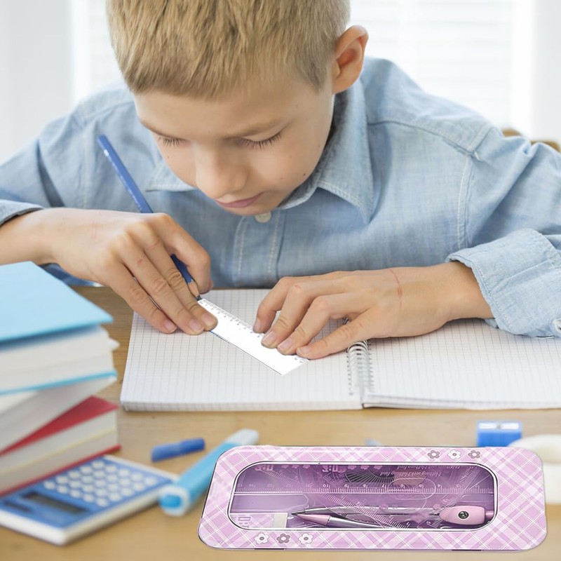 WUSJCOF Geometry Set with Compass and Set Square for Primary