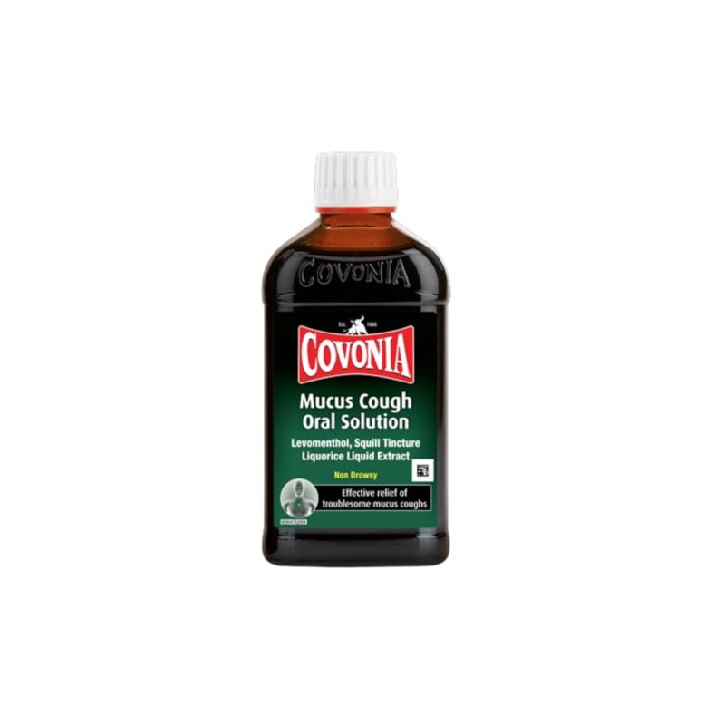 Covonia Mucus Cough Oral Solution, Loosens Chesty Coughs, 300ml
