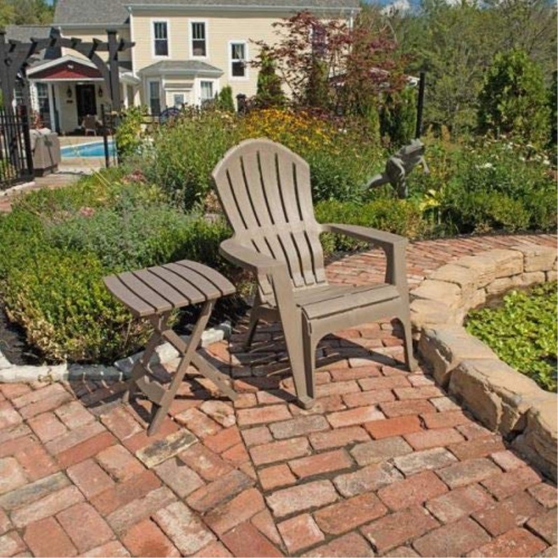 Adams Quik-Fold Side Table BRN