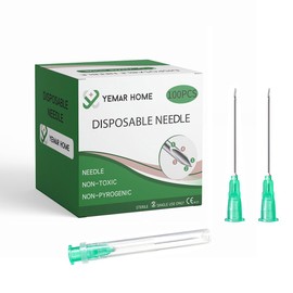 21g 1 Inch Needle, 21 Gauge Needles 1 Inch, 21 Gauge 1 Needle for Scientific Labs, （100Pack）Industrial Dispensing Accessories