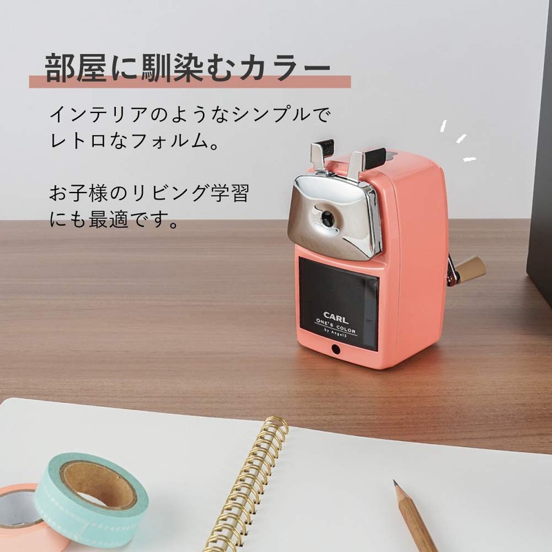 CARL Stationary A5RY3-P Angel 5 Royal 3 Pencil Sharpener, Pink