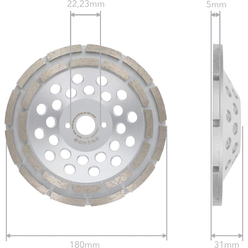 PRODIAMANT PDX829.025 Premium Diamond Universal 180/22.2 Silver