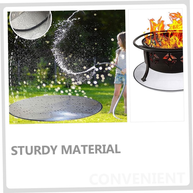 CAXUSD Outdoor Fire Pit Mat Heat Resistant Pad for Grass