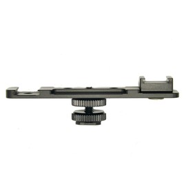 PROtastic Double/Dual Cold Shoe Mount Adapter - Mount Multiple Accessories (Flash/Monitor/Radio Mic) On One Hot Shoe