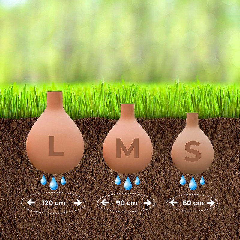 Bio Green HM-S Small HYDRO Max Clay Vessel - Brown