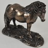 Shetland Pony 8cm High Cold Cast Bronze Sculpture by Harriet