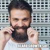 Beard Growth Kit with Rollers Beard Growth Agent Men Black