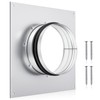 Zonon 6 Inch Duct Connector Flange Galvanized Steel Dryer Vent