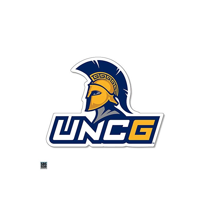 SDS Designs UNCG Greensboro Spartans Head Auto Vinyl Decal -3"