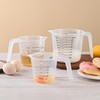 Plastic Measuring Cup,3 Pack 4/2/1 Cup Clear Measuring Cups,Stackable Heat-resistant