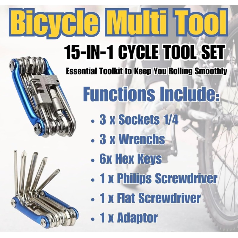 Francis Stuart Cycles Bicycle Multi Tool Set with Carry Pouch,