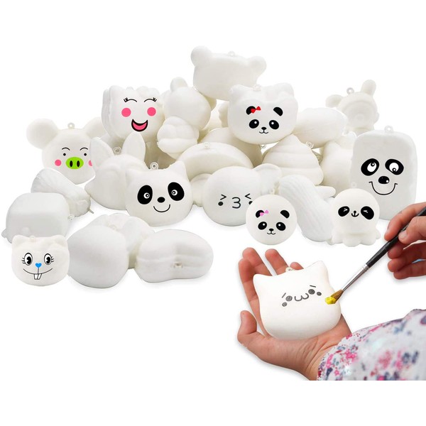 WATINC Random 30 Pcs DIY Squishy Cream Scented Kawaii Simulation