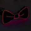 LED Bow Tie Polyester Plastic Copper Wire Adjustable Glowing Necktie