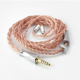 FAAEAL 2Pin 0.78mm IEM Earphone Cable,4 Strands 56 Core Litz 5N OFC Headphone Replacement Wire,3.5mm/4.4mm Upgraded in Ear Monitor Cords for TANGZU YuXuanJi 7HZ Zero Kinera BQEYZ SeeAudio (4.4mm)