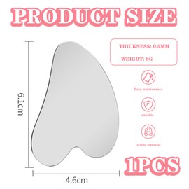 Gua Sha Stainless Steel,Heart-Shaped Guasha Tool Face,Durable Metal Gua Sha for Body Face Neck Back Eyes Skin,Multifunctional Face Massage Guasha Stone Tool,for Christmas,Birthday,Valentine