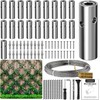 Wire Trellis for Climbing Plants Outdoor, 20-Set Wall Wire Trellis