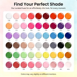 phoenixy 24 PCS Gel Nail Polish Set, 21 Colors with Base Coats & Top Coat