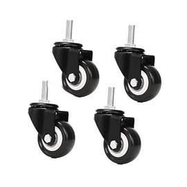 Office Chair Wheels Castor Wheels M8x25mm load-bearing 240kg PU rotating casters trolley furniture caster replacement trolley wheels wheels （casters set of 4）