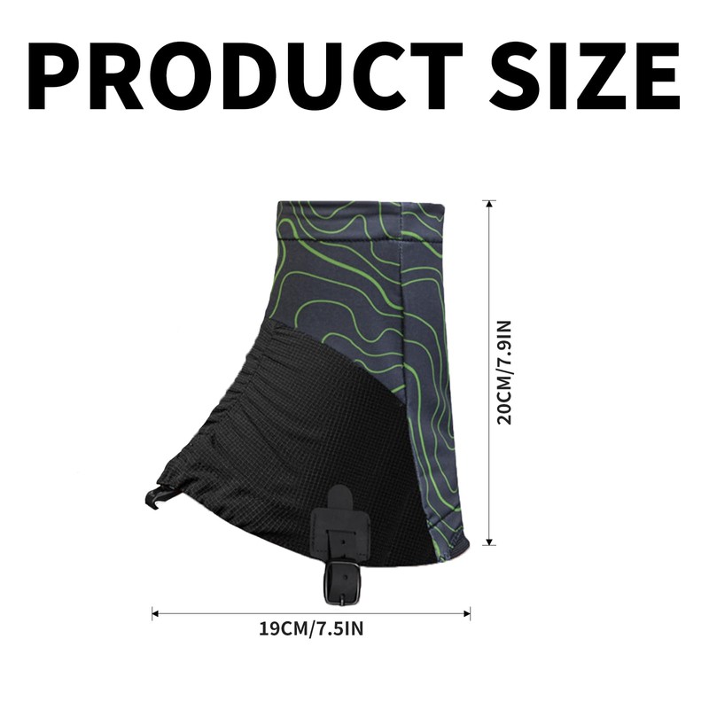 technodry Ghette Trail Running Impermeabili Basso Profilo con Gancio Antiscivolo,