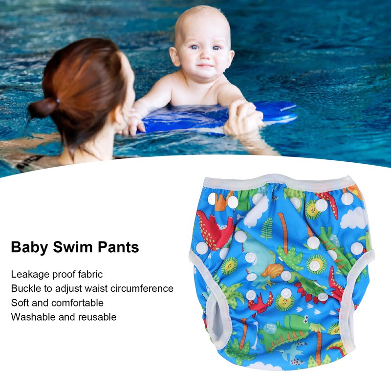 Baby Swim Diaper Pants Adjustable Leakage Proof Breathable Reusable Infants