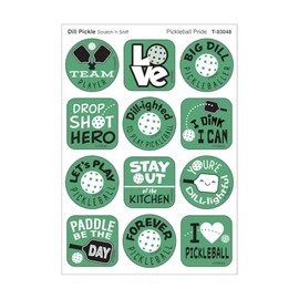 Pickleball Dill-Ight, Dill Pickle Scent Scratch 'n Sniff Stinky Stickers, 48 ct.