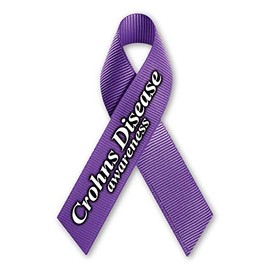 Crohn's Disease Awareness Ribbon Magnet by Magnet America Is 6.875" x 4.5" Made for Vehicles and Refrigerators